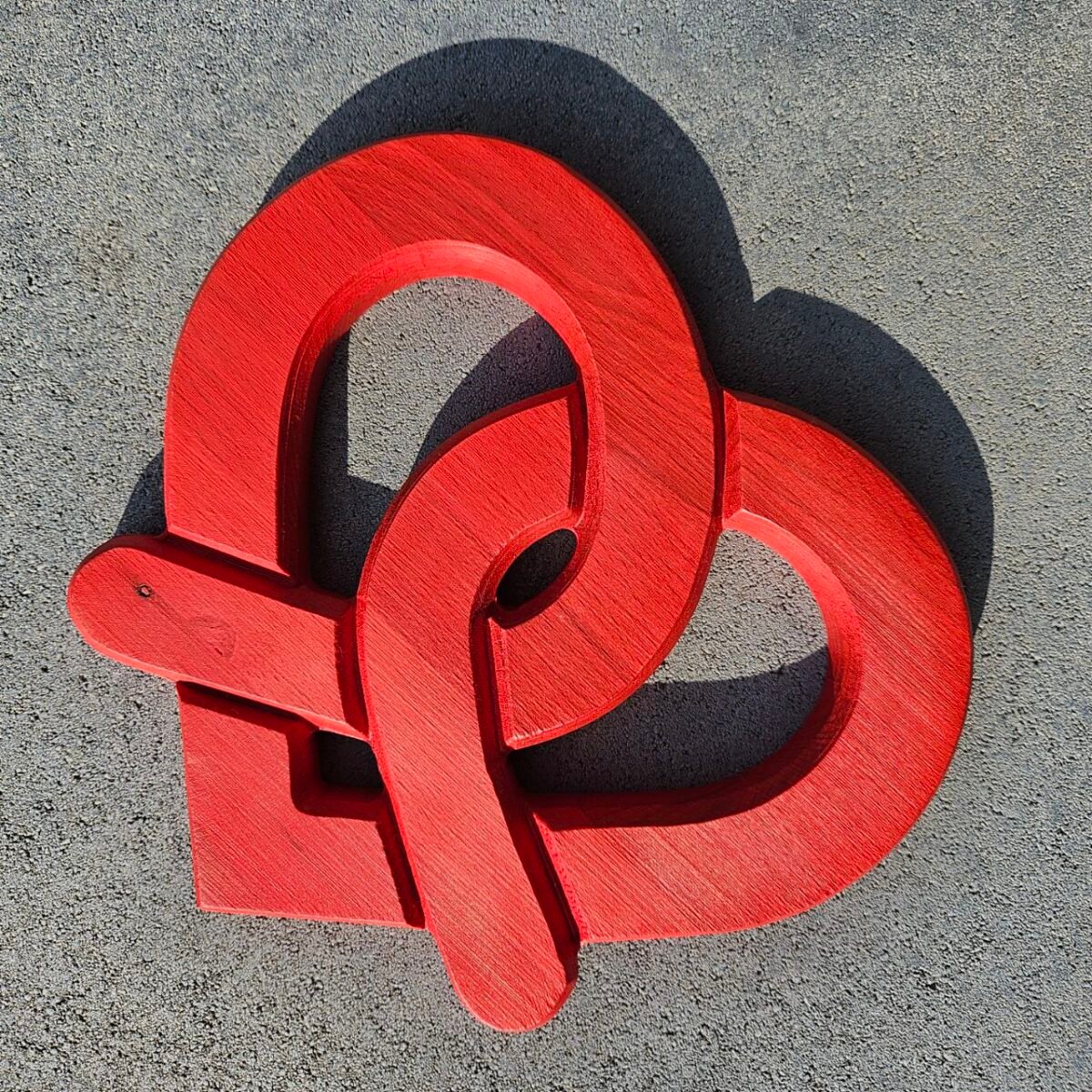 Dessous de plat alsacien Coeur-Bretzel rouge – Image 4